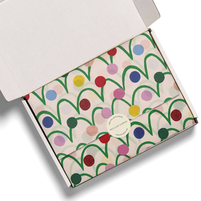 Festive Globes tissue paper