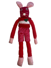 Handcrafted Large Red Bunnykat - Marilyn Bun Roe