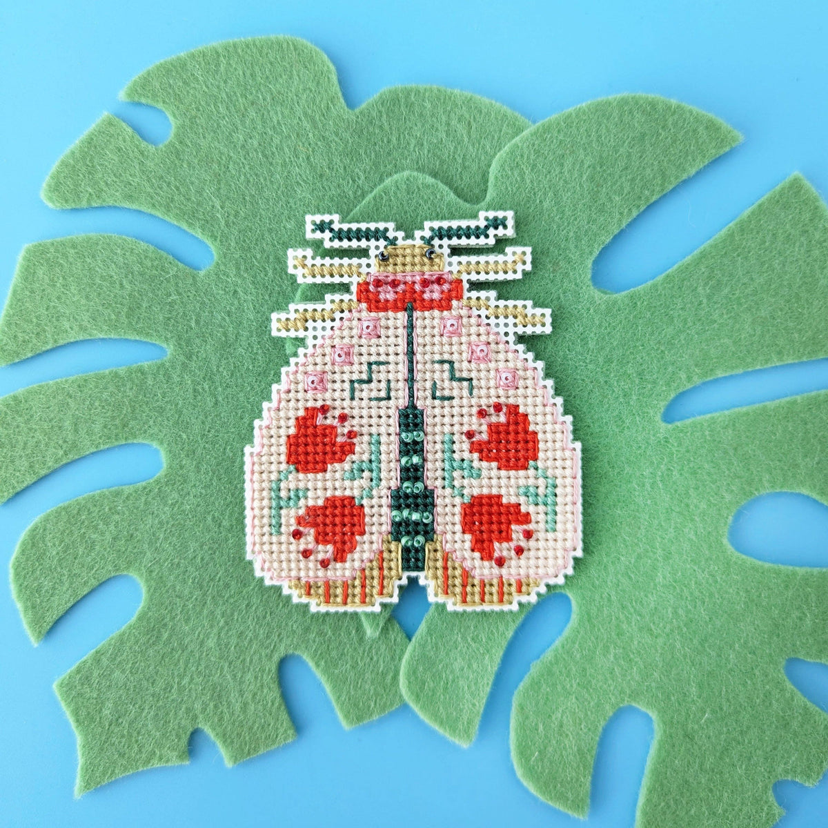 Blooming Bugs Moth Cross Stitch Kit
