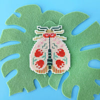 Blooming Bugs Moth Cross Stitch Kit