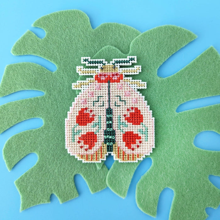 Blooming Bugs Moth Cross Stitch Kit