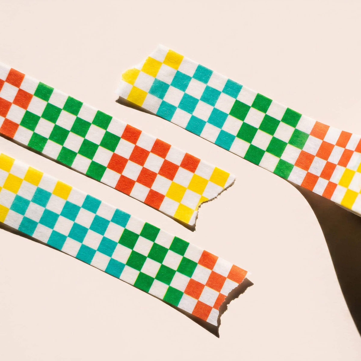 Colorblock Checker Washi Tape