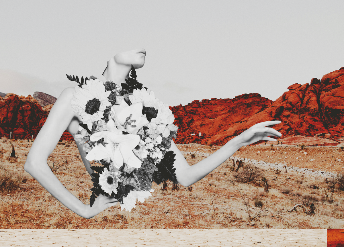Flower Ladies Series: Bare — Art Print by Janiah Skye