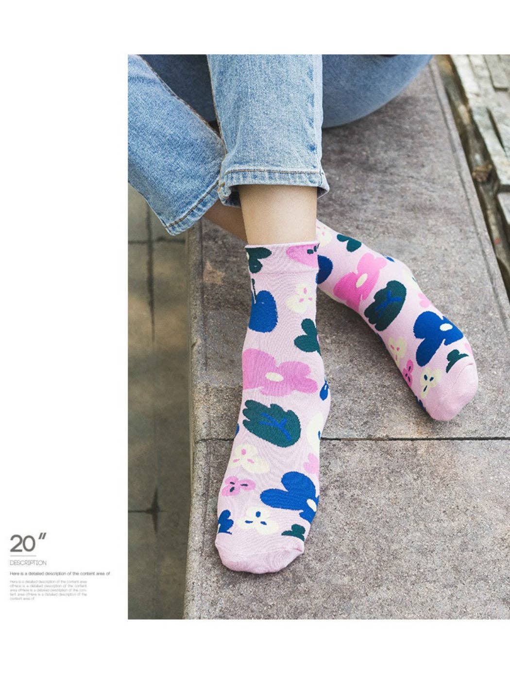 Rufia - Bloom Pop Art Crew Socks