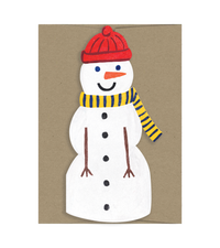 Snowman - Die Cut Card