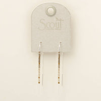 Chromacolor Miyuki Thread Earring - Pewter Multi/Silver / Scout
