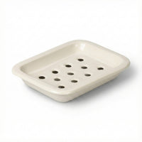 BRITISH COLOUR STANDARD - Enamel Soap Dish in Stone White
