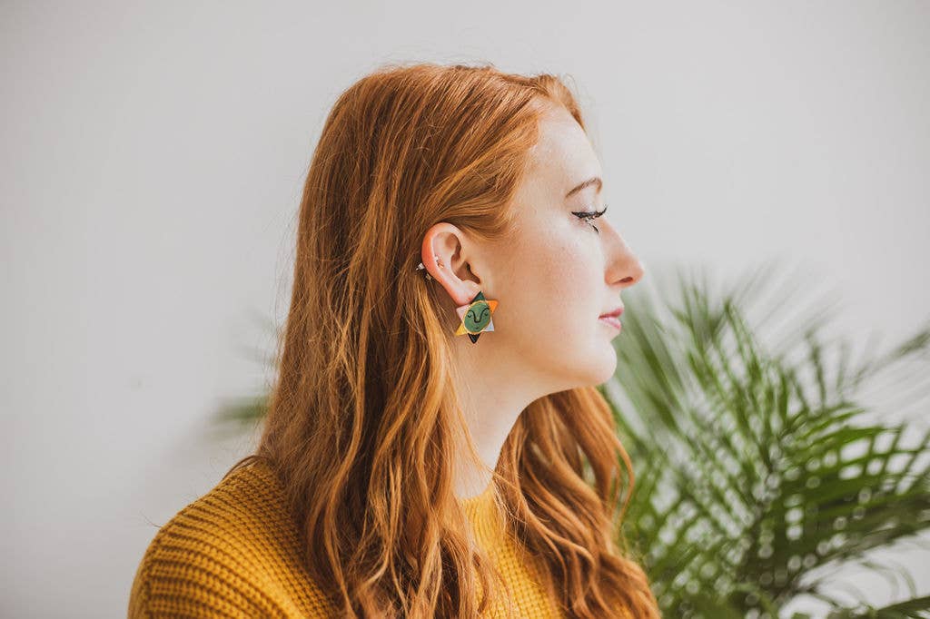 Midcentury Sun Stud Earrings