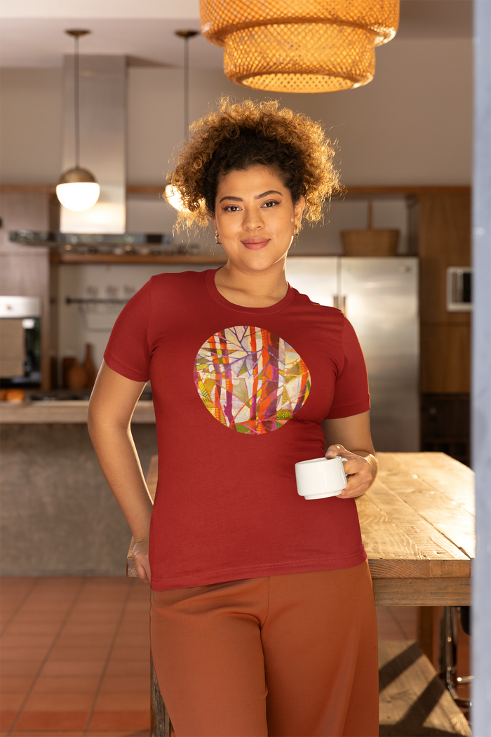 Take a Hike Unisex Jersey Short Sleeve Tee - Designed by Sadie Rothenberg (Rust)