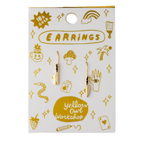 Knife & Cleaver Gold Drop Earrings | Foodie & Chef Gift