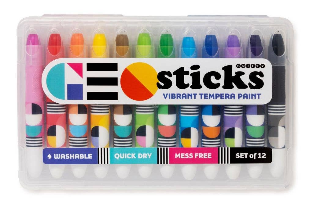 Geo Sticks Vibrant Tempra Paint  - Brights