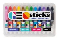 Geo Sticks Vibrant Tempra Paint  - Brights