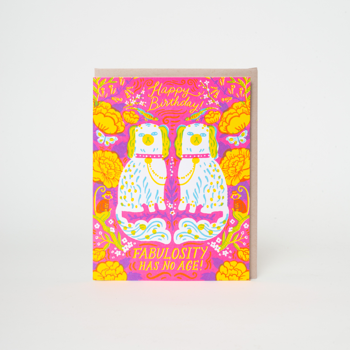 Fabulosity Has No Age Birthday Letterpress Greeting Card