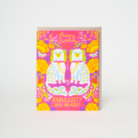 Fabulosity Has No Age Birthday Letterpress Greeting Card