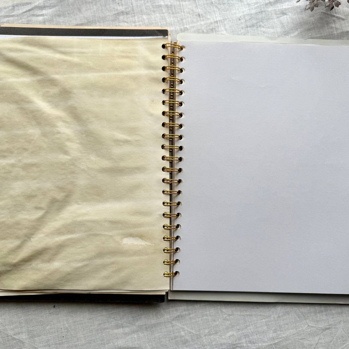 Vintage Mixed Media Journal - 9x12 inches