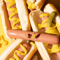Hot Dog & Pretzel Post Earrings | Mismatched Gold Studs