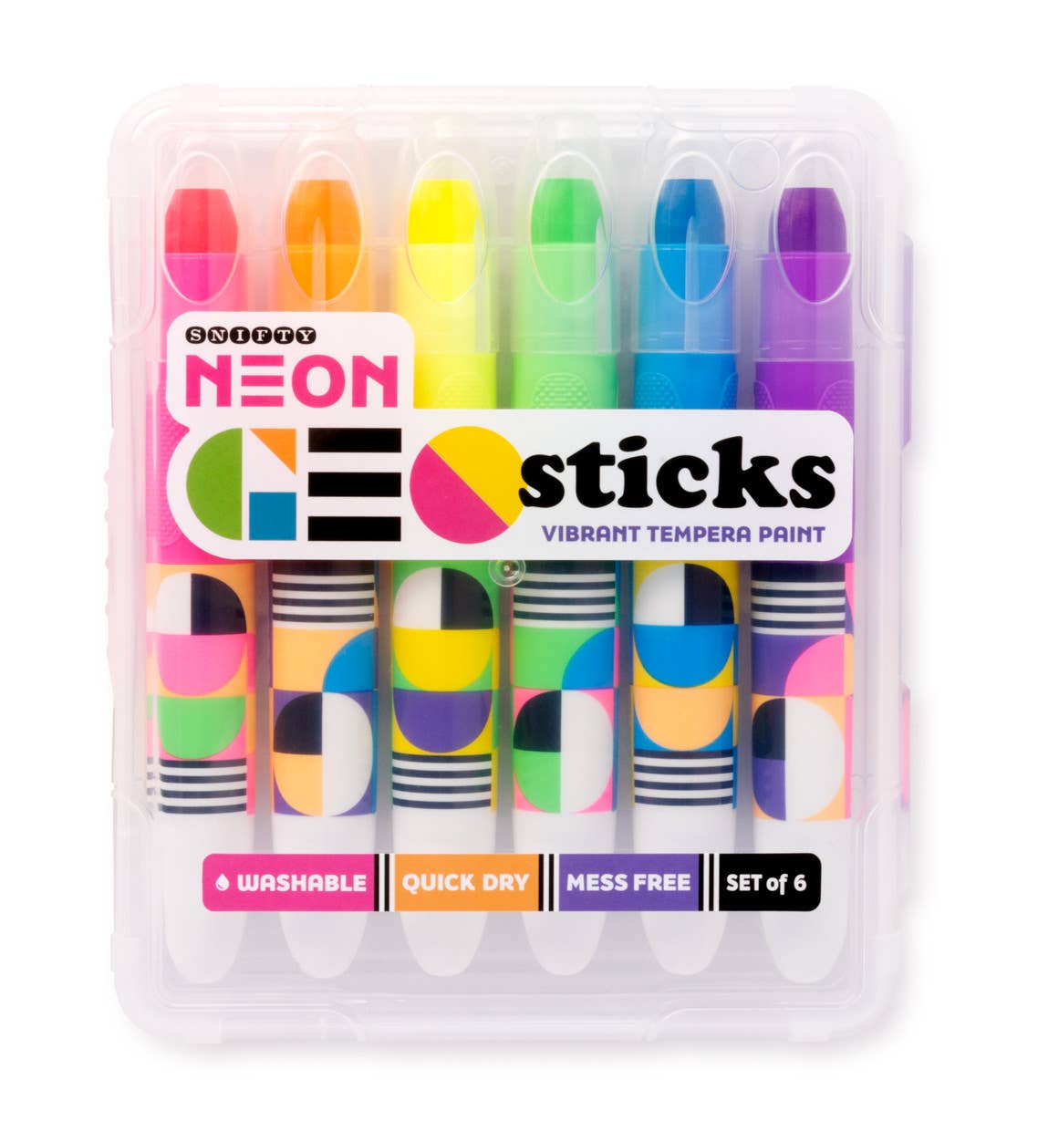 Geo Sticks Vibrant Paint Sticks - Neon