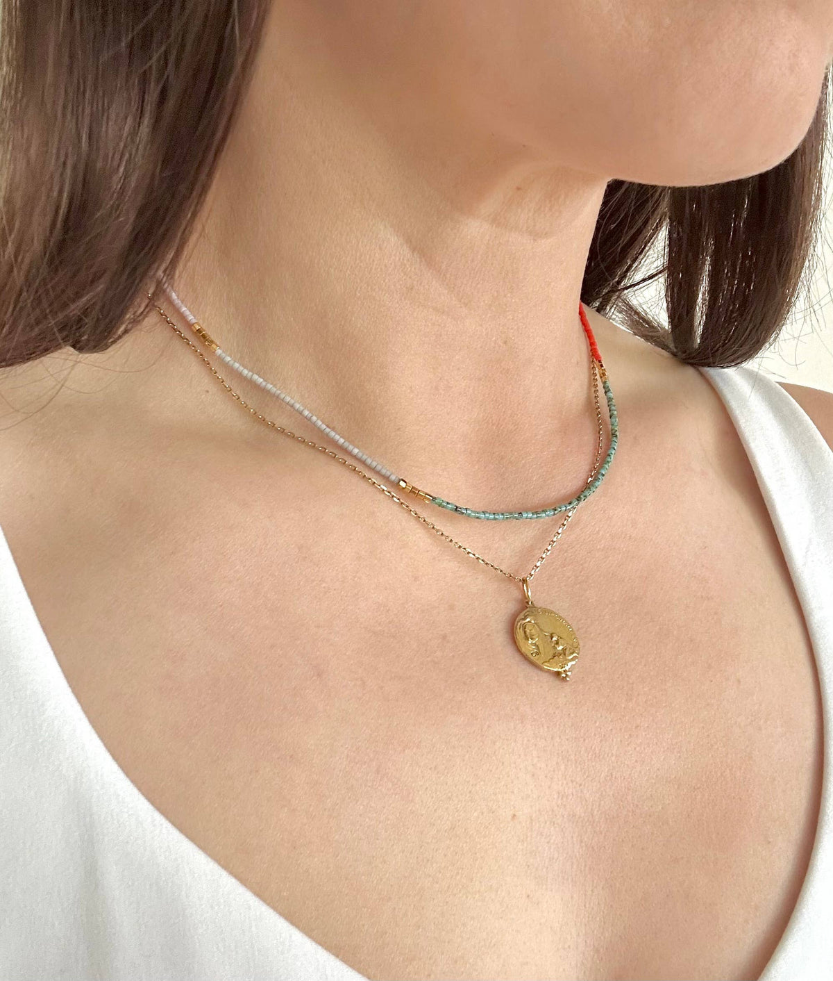 Cassis Beaded Necklace