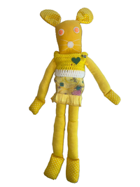 Handcrafted Large Yellow Bunnykat - Daisy May