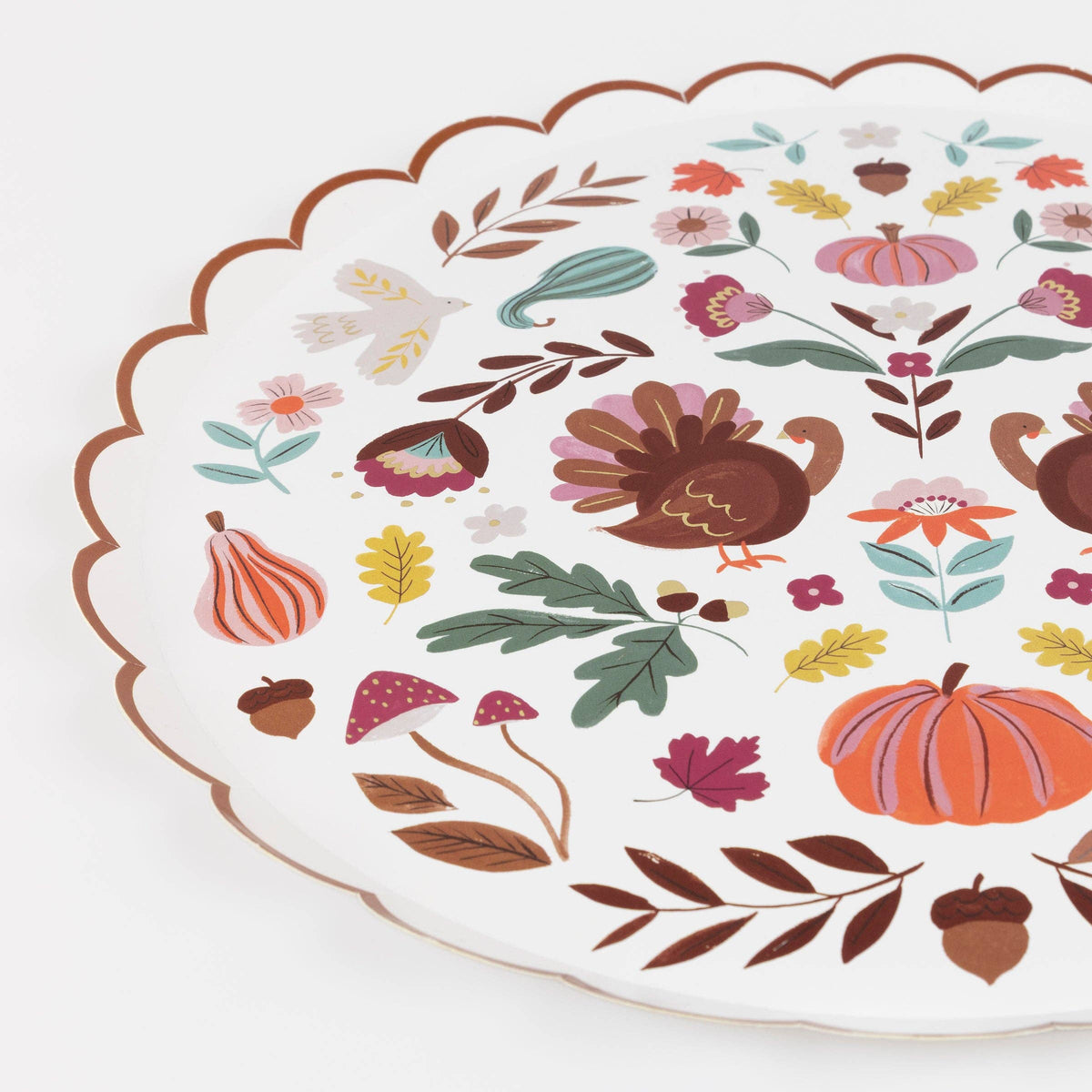 Folk Fall Dinner Plates