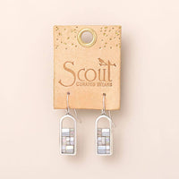 Good Karma Miyuki Frame Earring - Frost/Silver