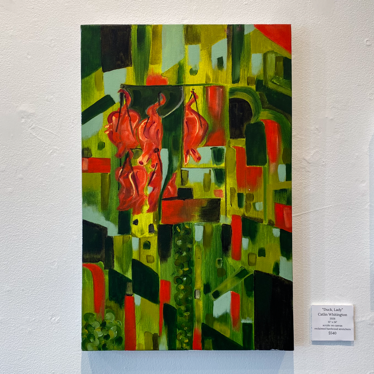 Duck, Lady - Original Acrylic Painting by Catlin Whitington