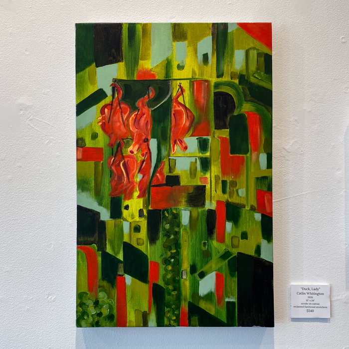 Duck, Lady - Original Acrylic Painting by Catlin Whitington