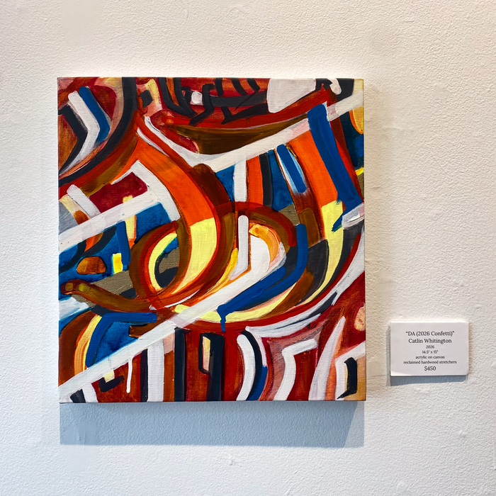 DA (2026 Confetti) - Original Acrylic Painting by Catlin Whitington