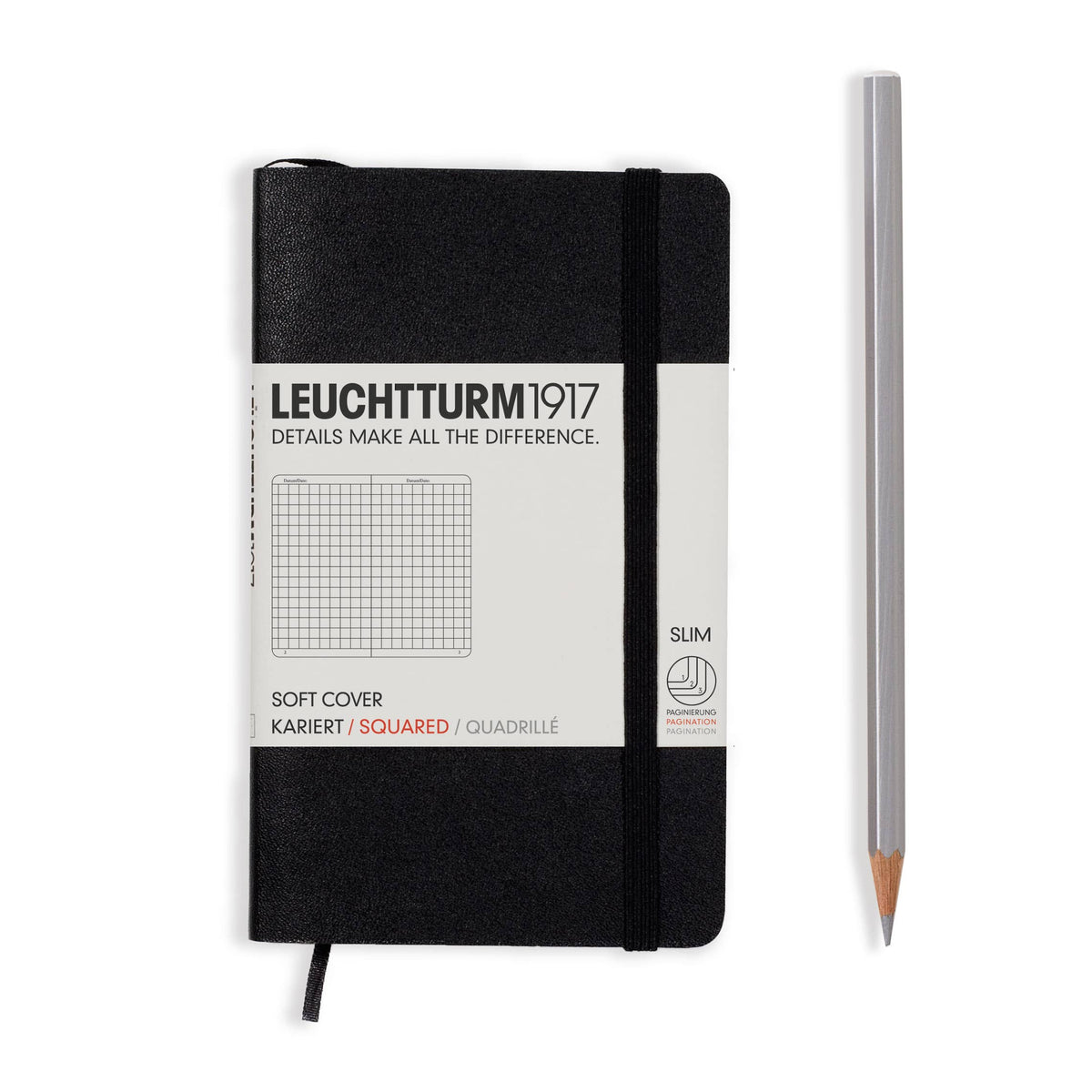 Leuchtturm 1917 A6 Softcover Pocket Sketchbooks - Dotted, Ruled - Various Colors