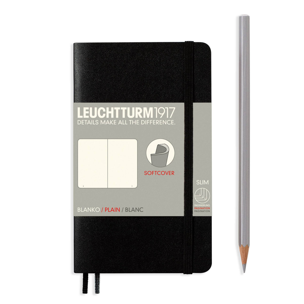 Leuchtturm 1917 A6 Softcover Pocket Sketchbooks - Dotted, Ruled - Various Colors