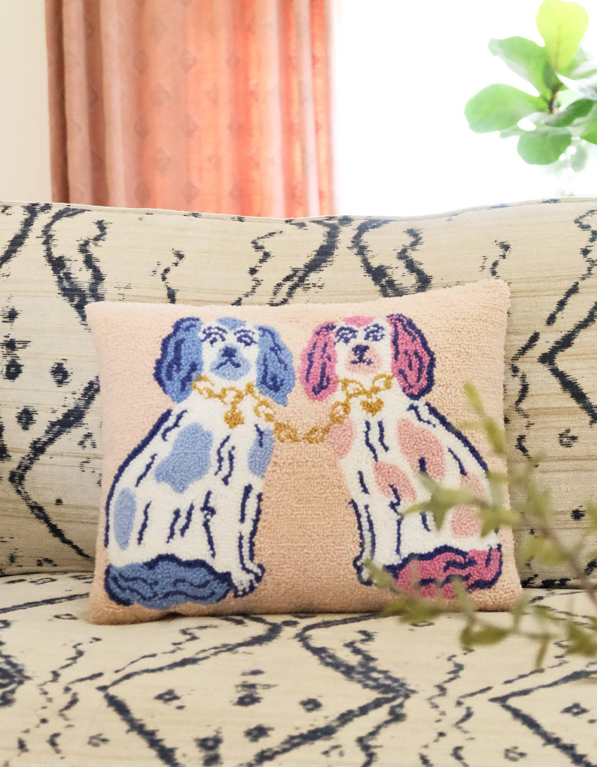 Throw Pillow | Staffordshire Dogs