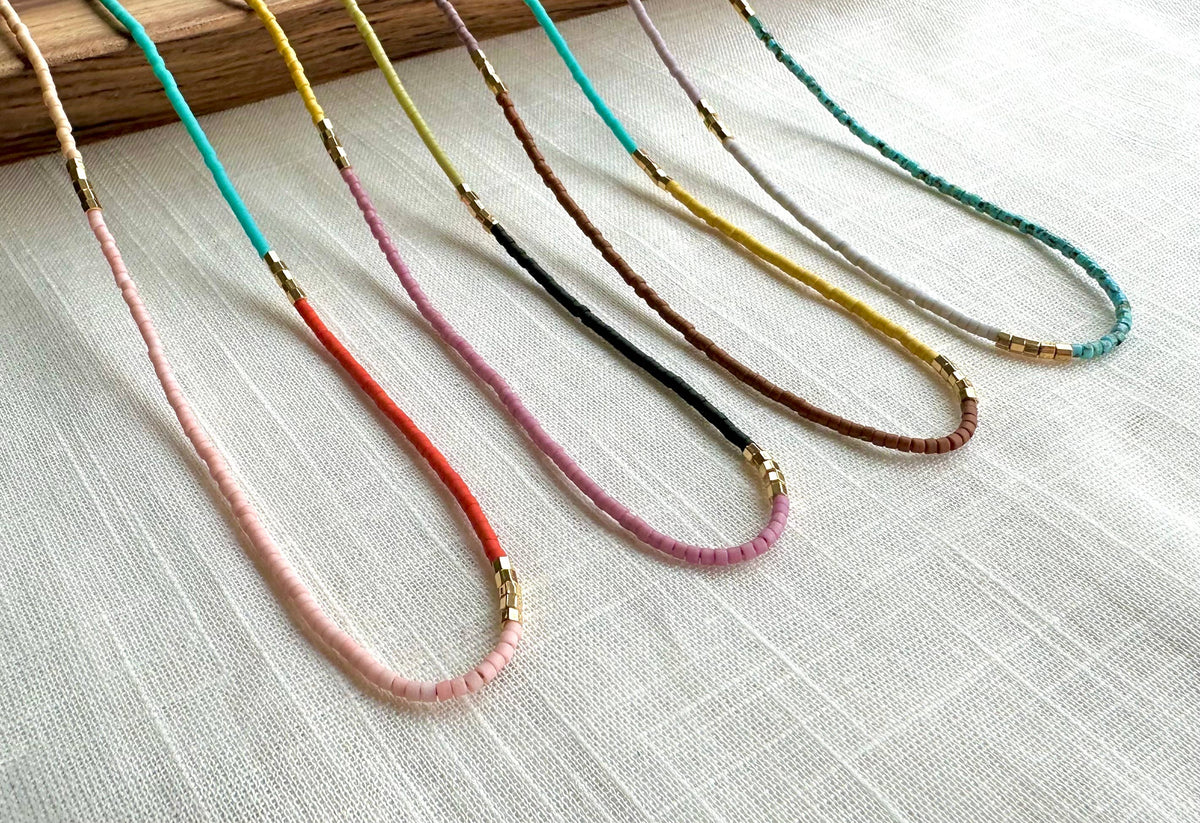 Cassis Beaded Necklace