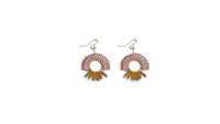 Twiggy glass and hematite earrings