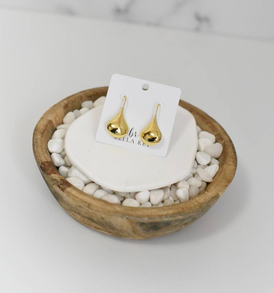 Miller Teardrop 18k Gold Plated Earrings / Bella Rey