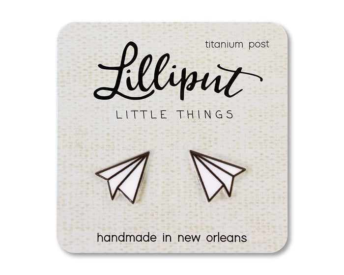 Paper Airplane Earrings // Quirky Earrings