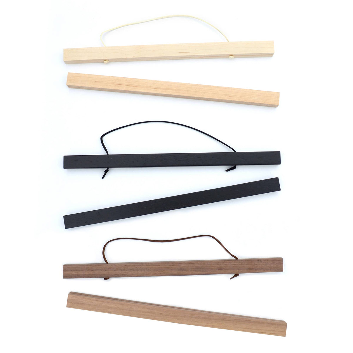 Magnetic Wood Hanging Poster Frame / scroll style frame