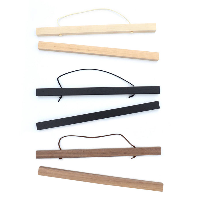 Magnetic Wood Hanging Poster Frame / scroll style frame