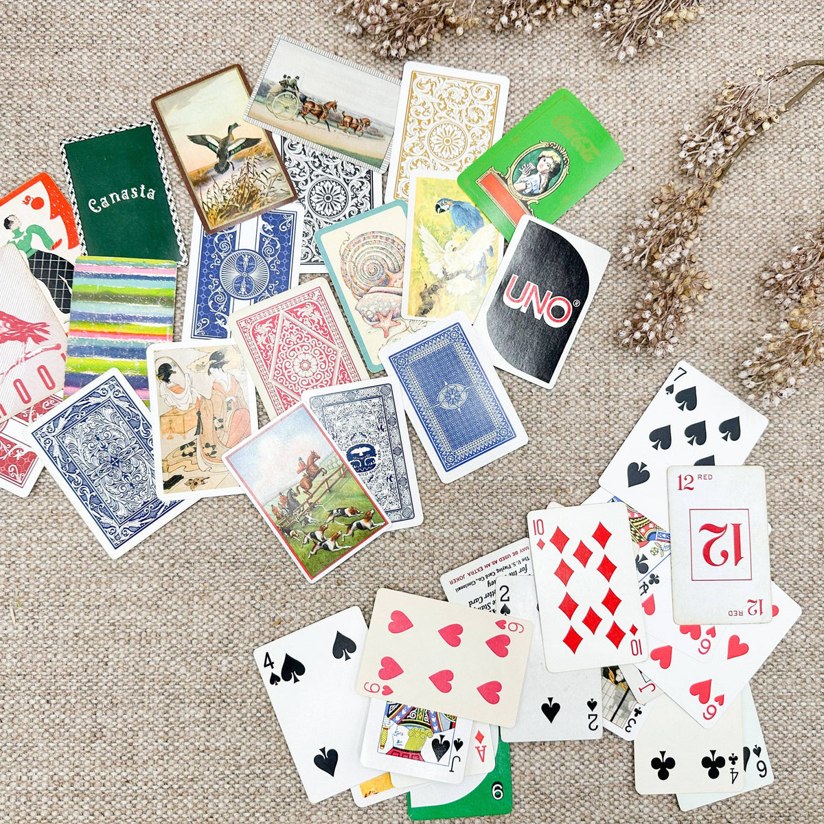 Vintage Playing Card Pack for Mixed Media Art