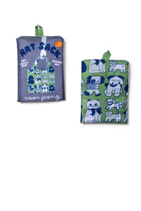 Snuggle Society Art Sack® by Naon Jeong | Reusable Pet Tote