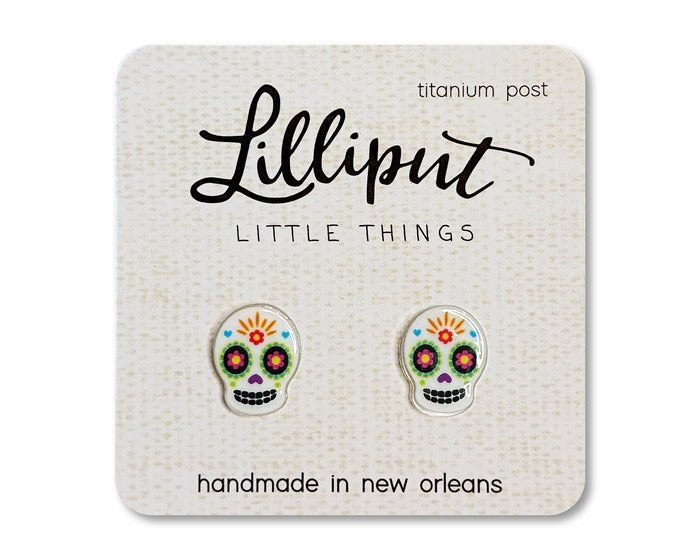 Sugar Skull Earrings - Day of the Dead - Los Muertos