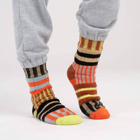 Patchwork Stripe House Socks