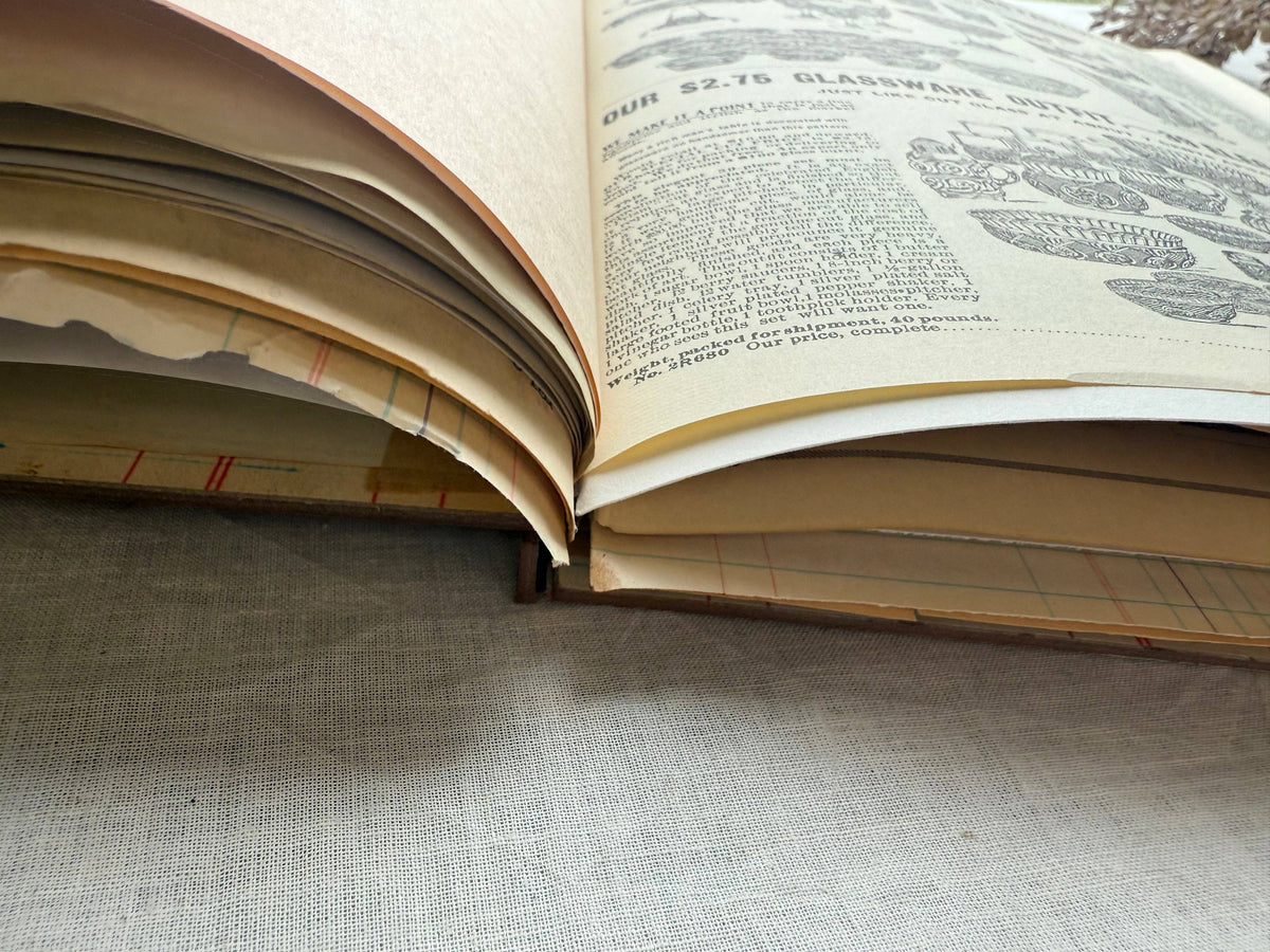 Vintage Mixed Media Journal - 9x12 inches