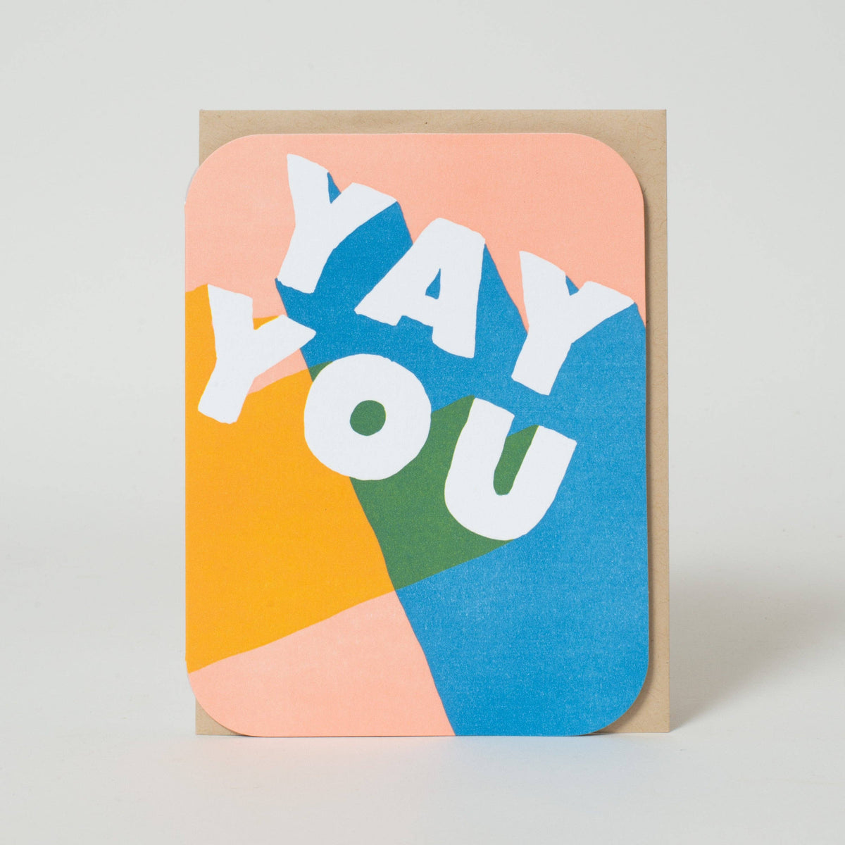 Yay You Letterpress Greeting Card