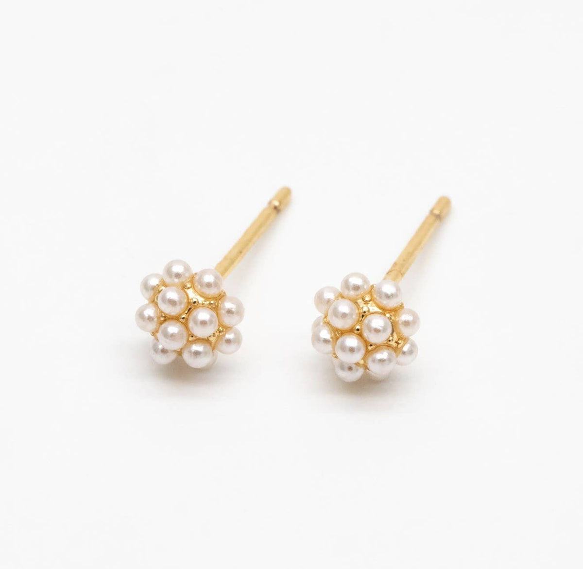 Lettie Pearl Cluster Stud Earrings / Bella Rey