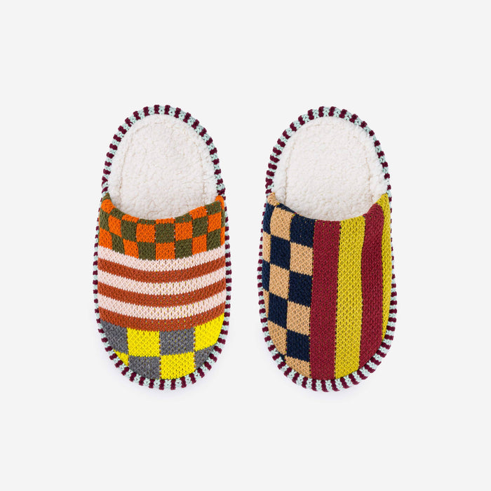 Pattern Patch Slide Slippers / verloop