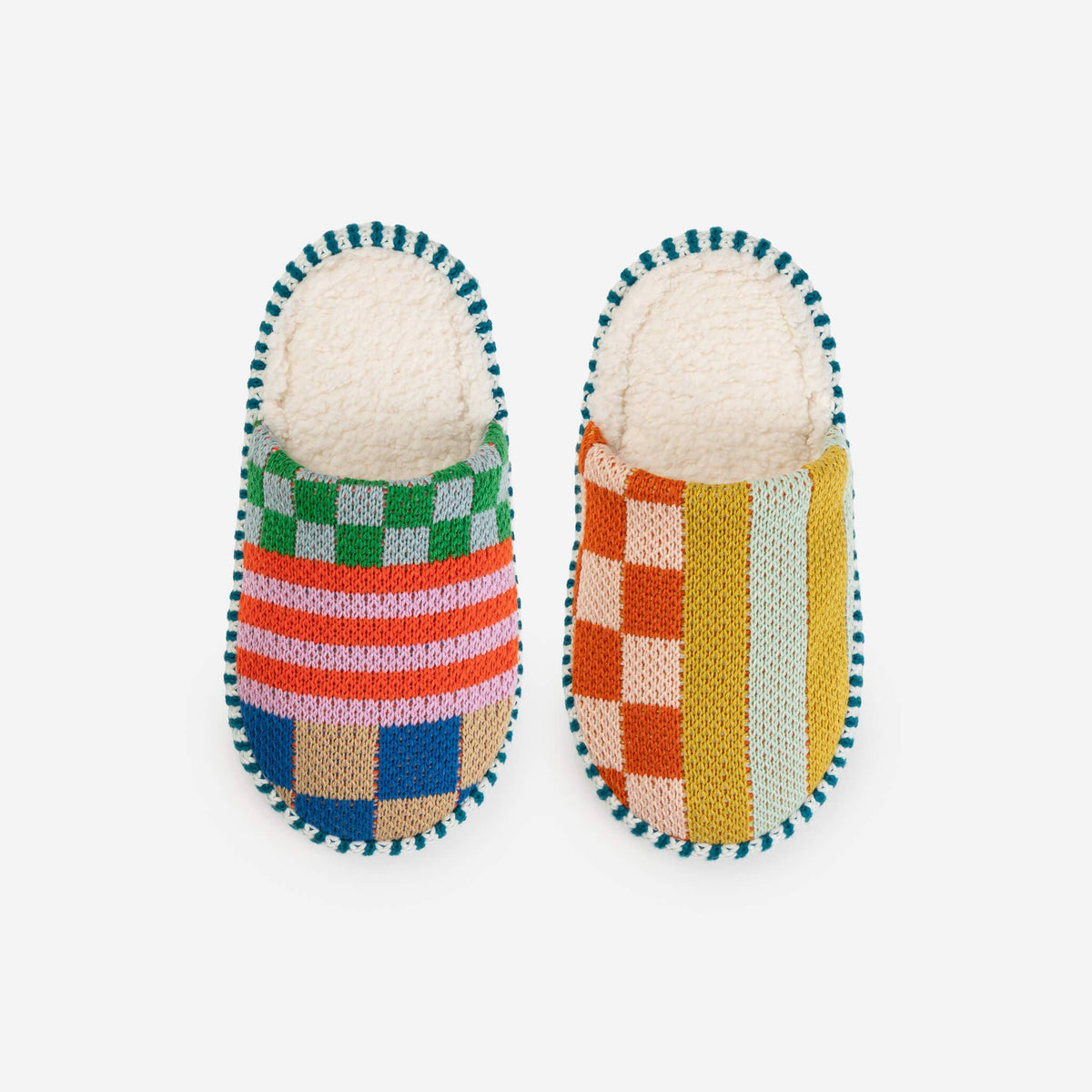 Pattern Patch Slide Slippers / verloop