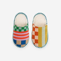 Pattern Patch Slide Slippers / verloop