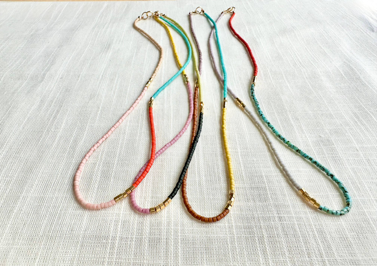 Cassis Beaded Necklace