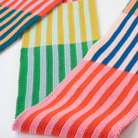 Colorblock Stripe Skinny Scarf
