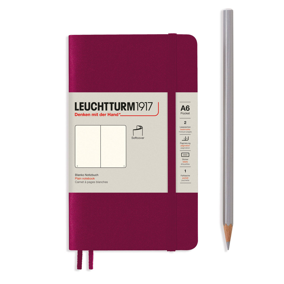 Leuchtturm 1917 A6 Softcover Pocket Sketchbooks - Dotted, Ruled - Various Colors